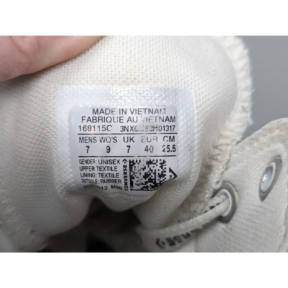 Converse Unisex 168115C Chuck Taylor All Star Hi Core Shoe White Size M7 W9